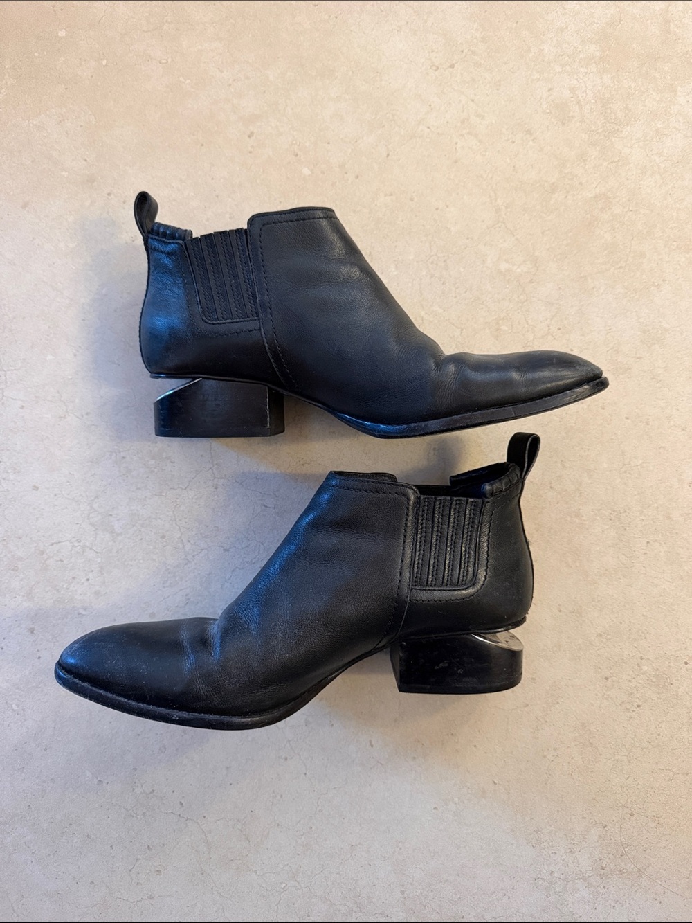 Alexander Wang Notch Heel Chelsea Ankle Boots